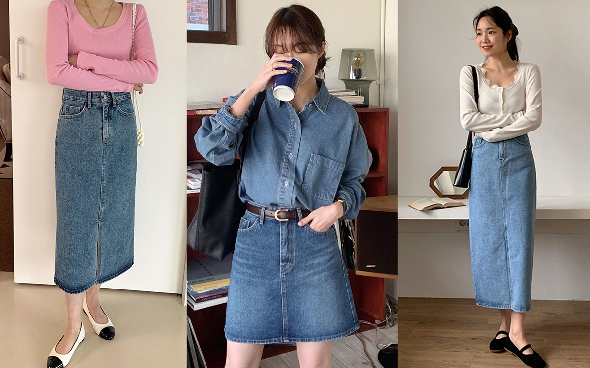 Cách Phối Chân Váy Jean Đi Tiệc Cho Nàng Thêm Cuốn Hút  Aaa Jeans