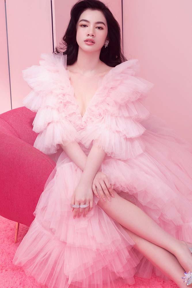 Váy Dự Tiệc Sang Trọng L01 babydoll màu hồng Pastel cao cấp  Shopee Việt  Nam